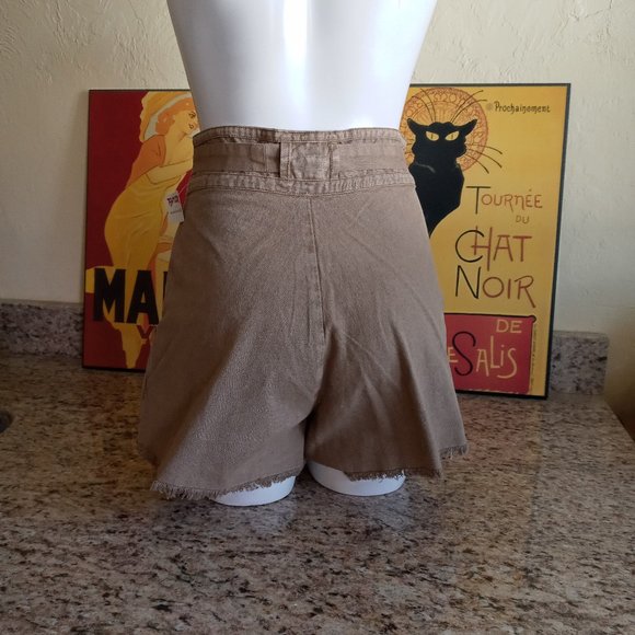 NWT FP One Free People One Penny High-Rise Shorts with Tie Belt and Pockets - Picture 2 of 16